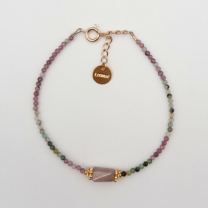 bracelet fin en pierres naturelles