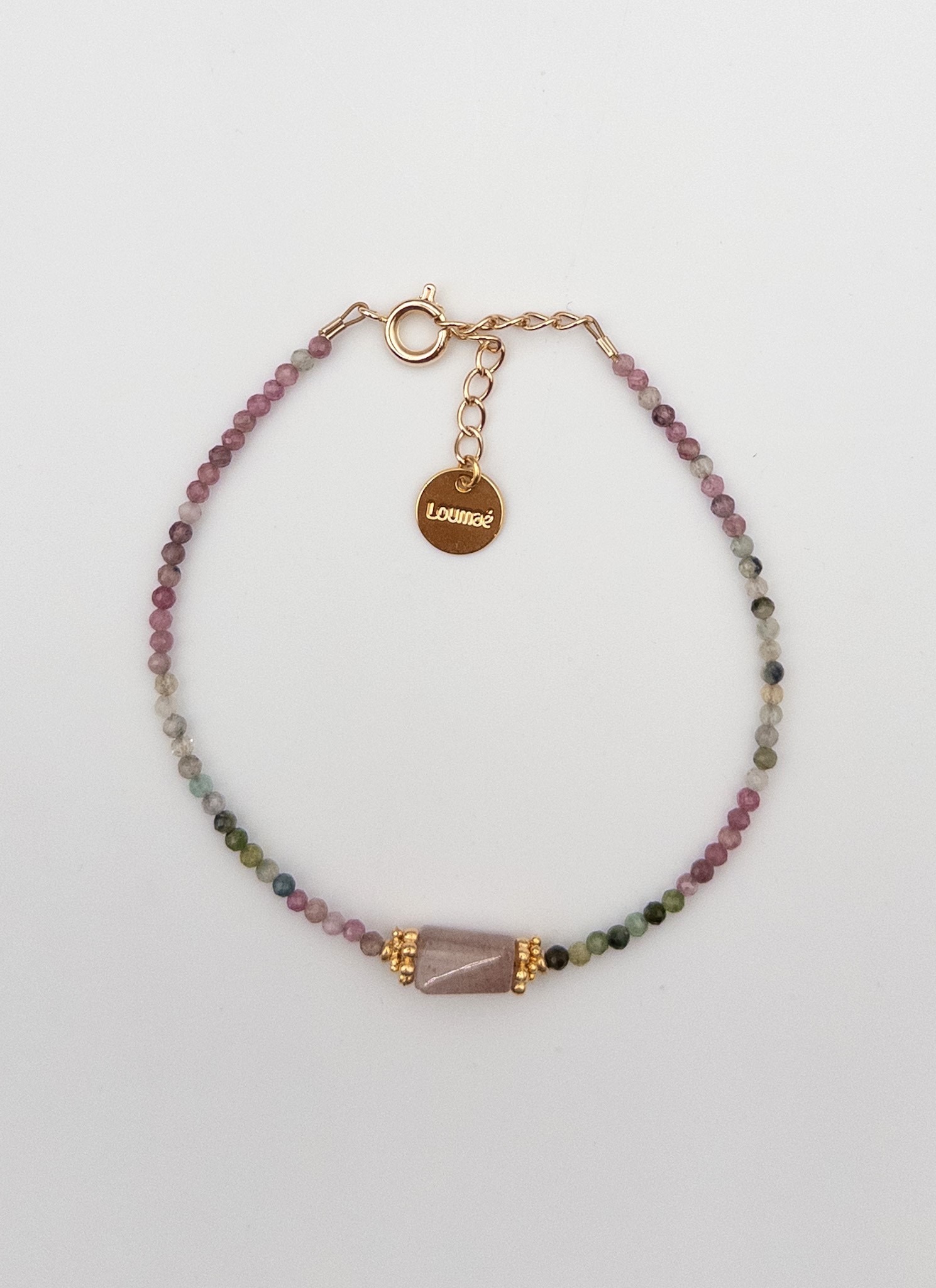 bracelet fin en pierres naturelles