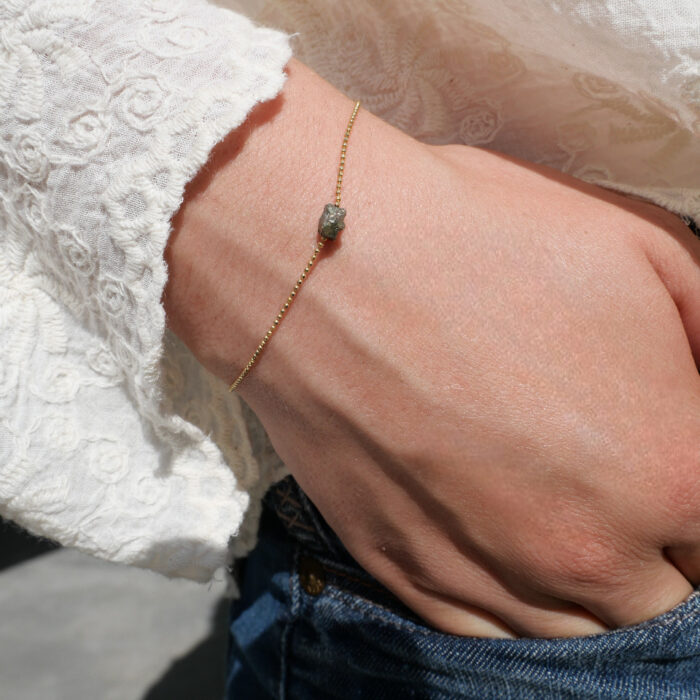 Bracelet minimaliste plaqué or 3 microns