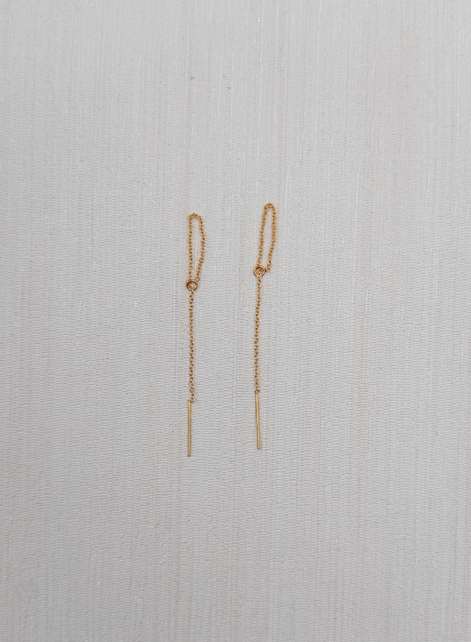chainettes d'oreilles en gold filled